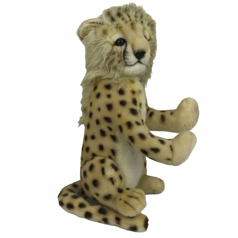 Hansa Cheetah Cub 13'' Plush 2010 Realistic Stuffed Animal Toy